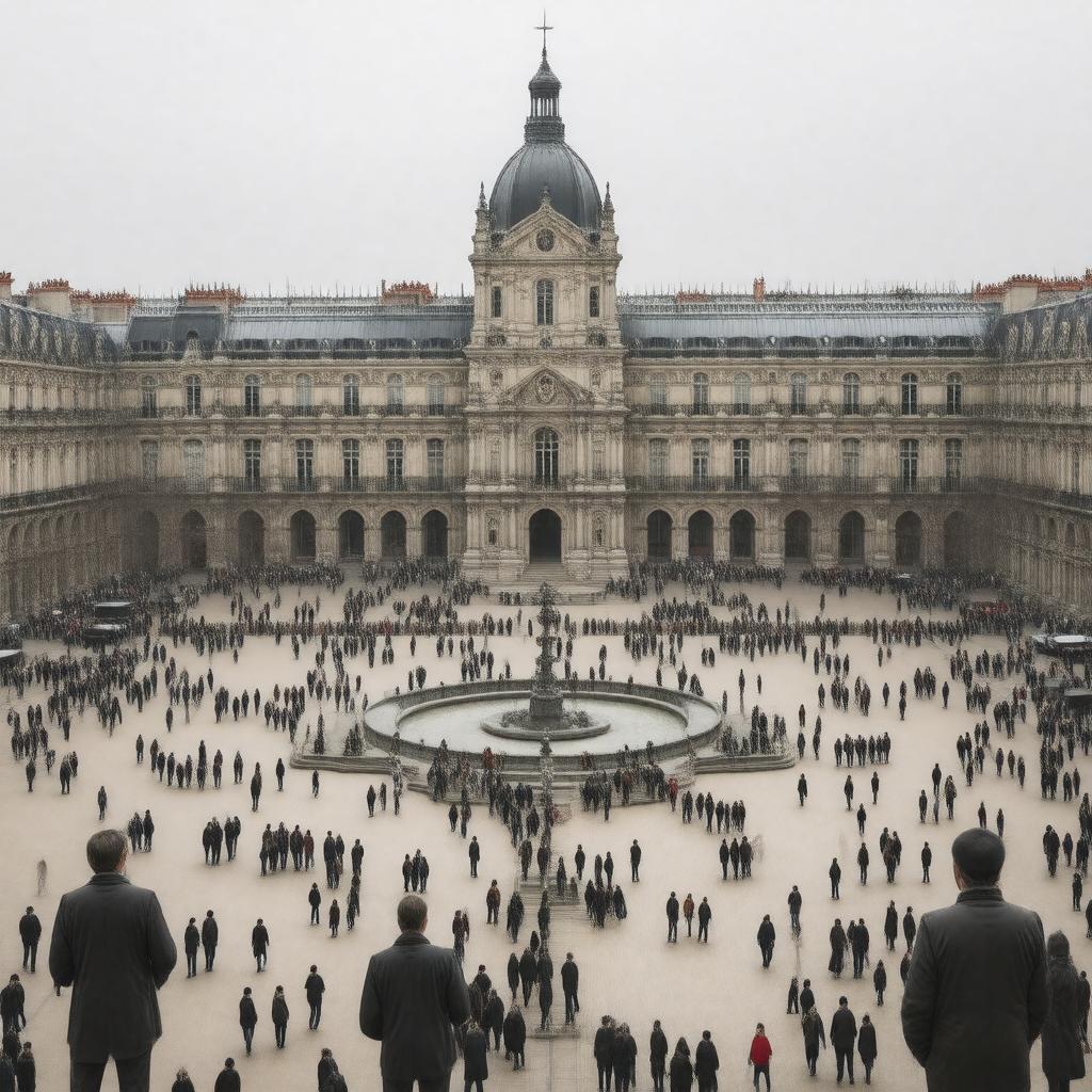 AI-created image of Place de l'Hôtel-de-Ville