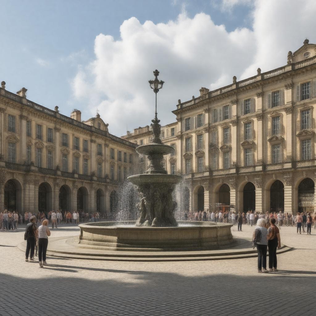 AI-created image of Place des Jacobins