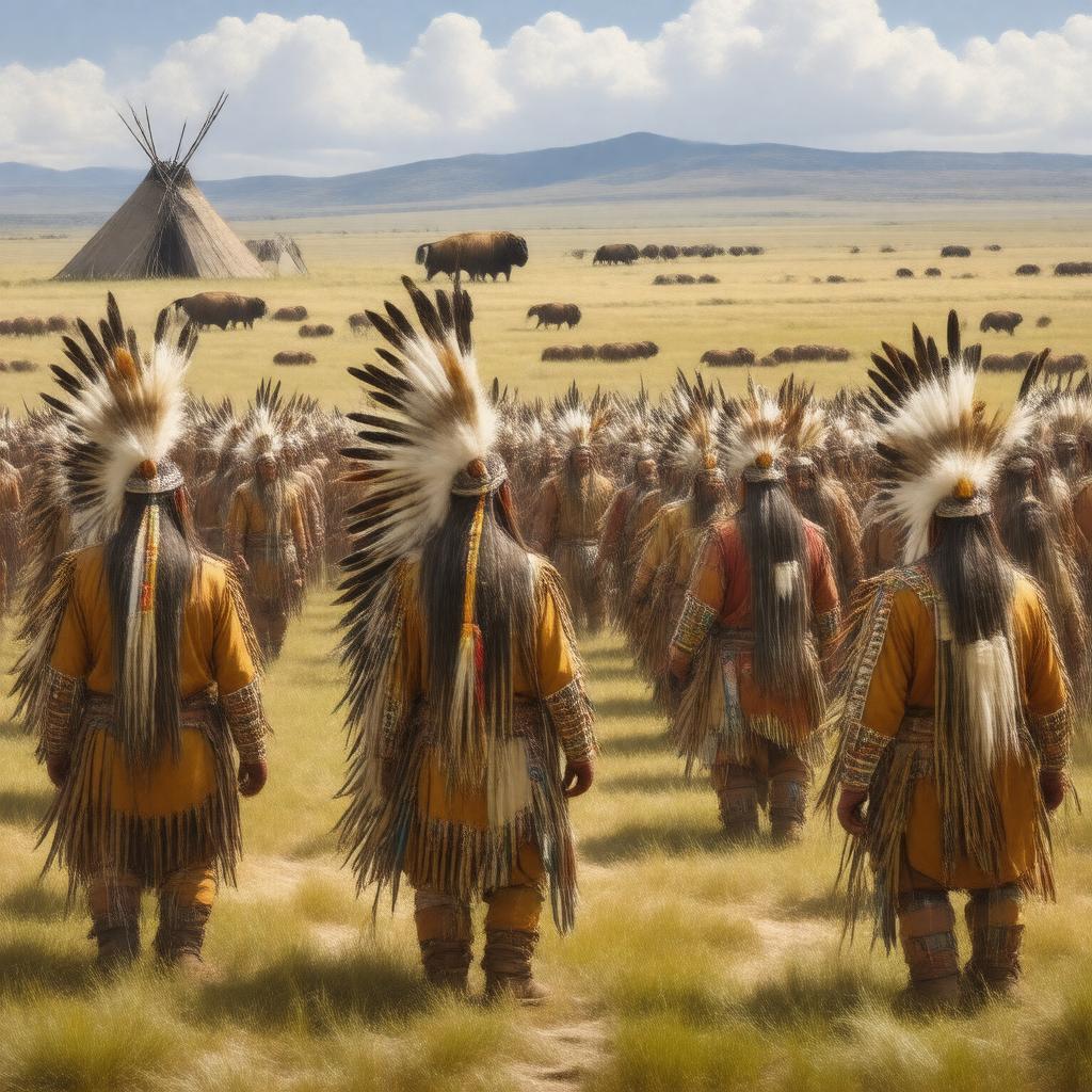 AI-created image of Plains Indians