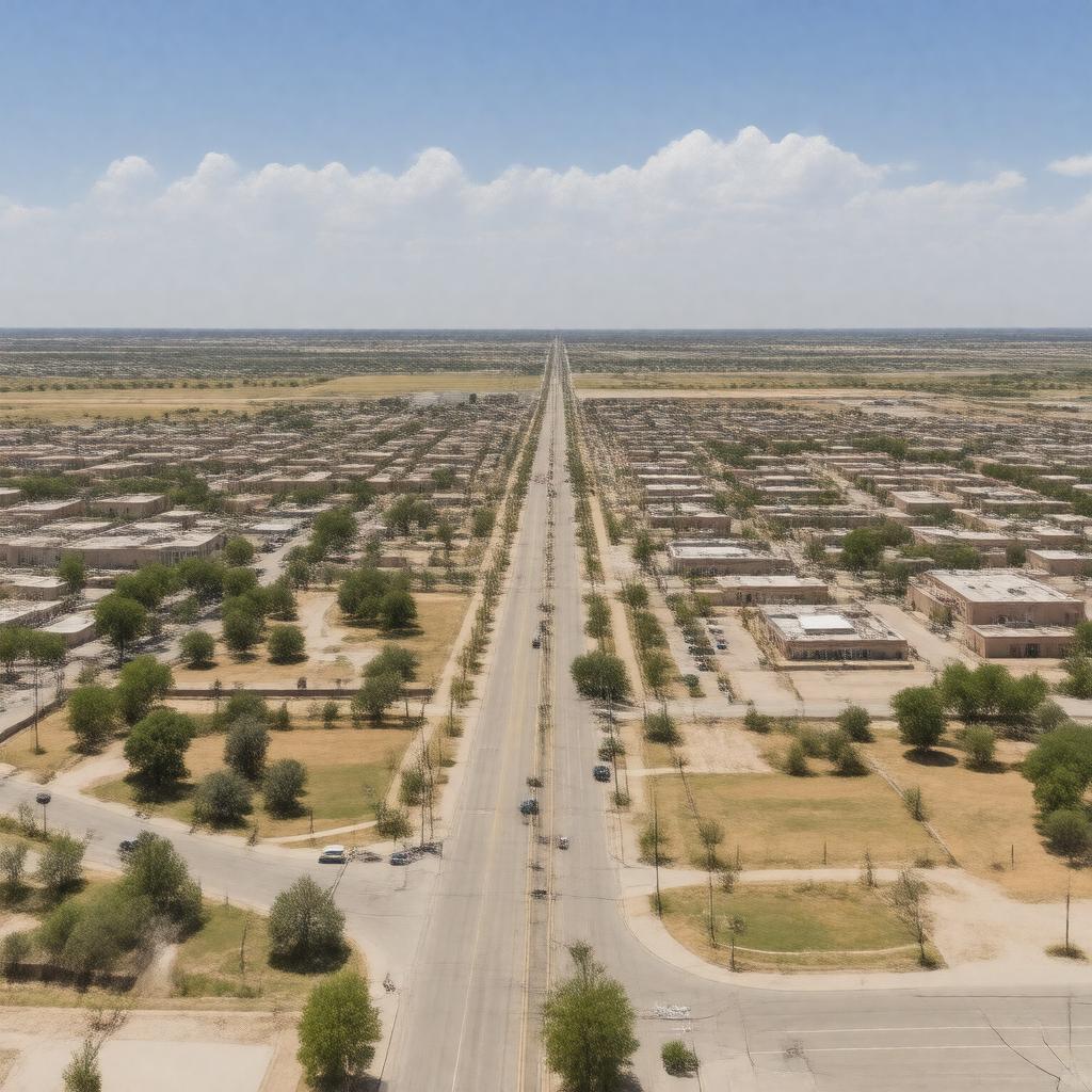AI-created image of Plainview, Texas, USA