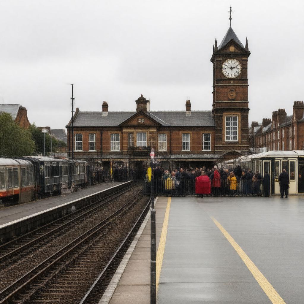 Click to view larger image AI-created image of Plaistow station