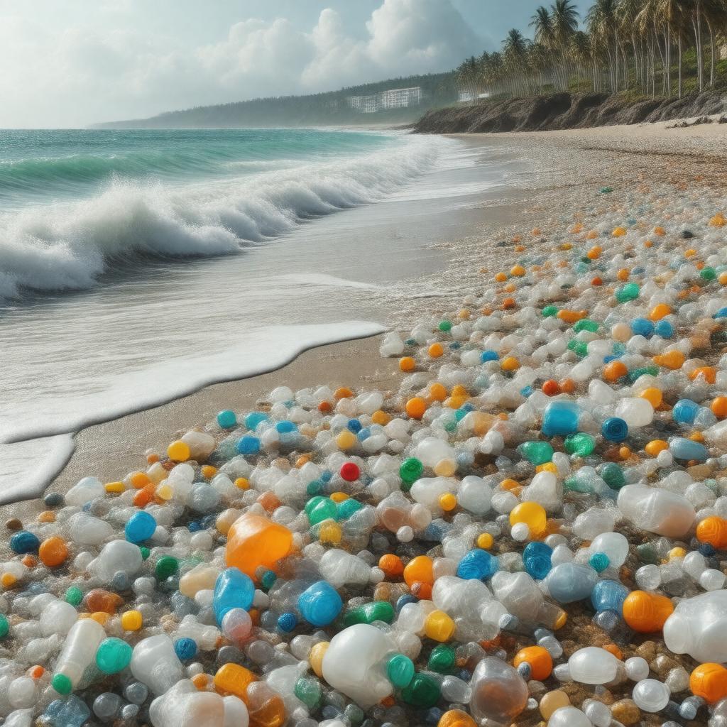 AI-created image of Plastic Beach