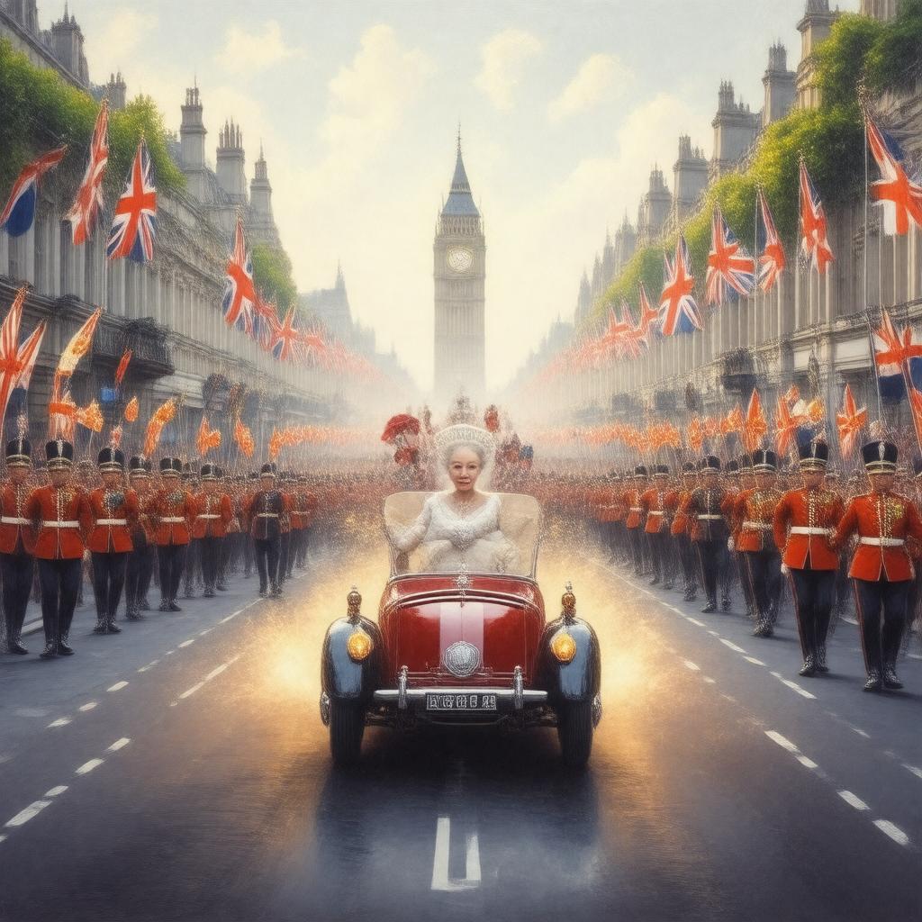 Click to view larger image AI-created image of Platinum Jubilee of Queen Elizabeth II
