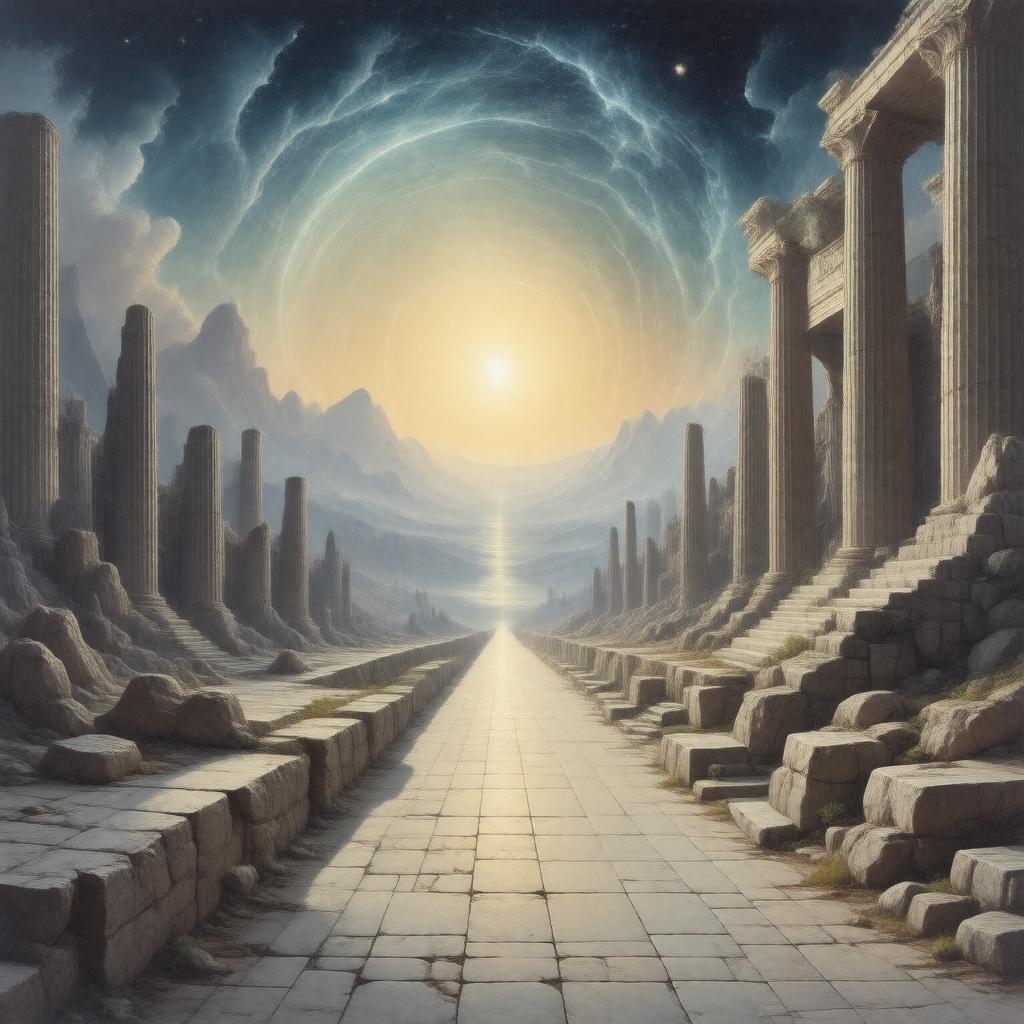 Click to view larger image AI-created image of Platonism