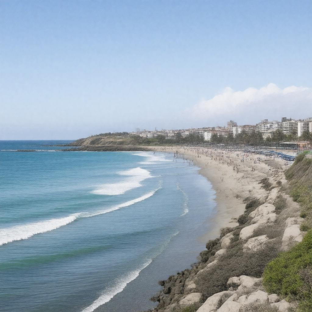 AI-created image of Playas de Rosarito