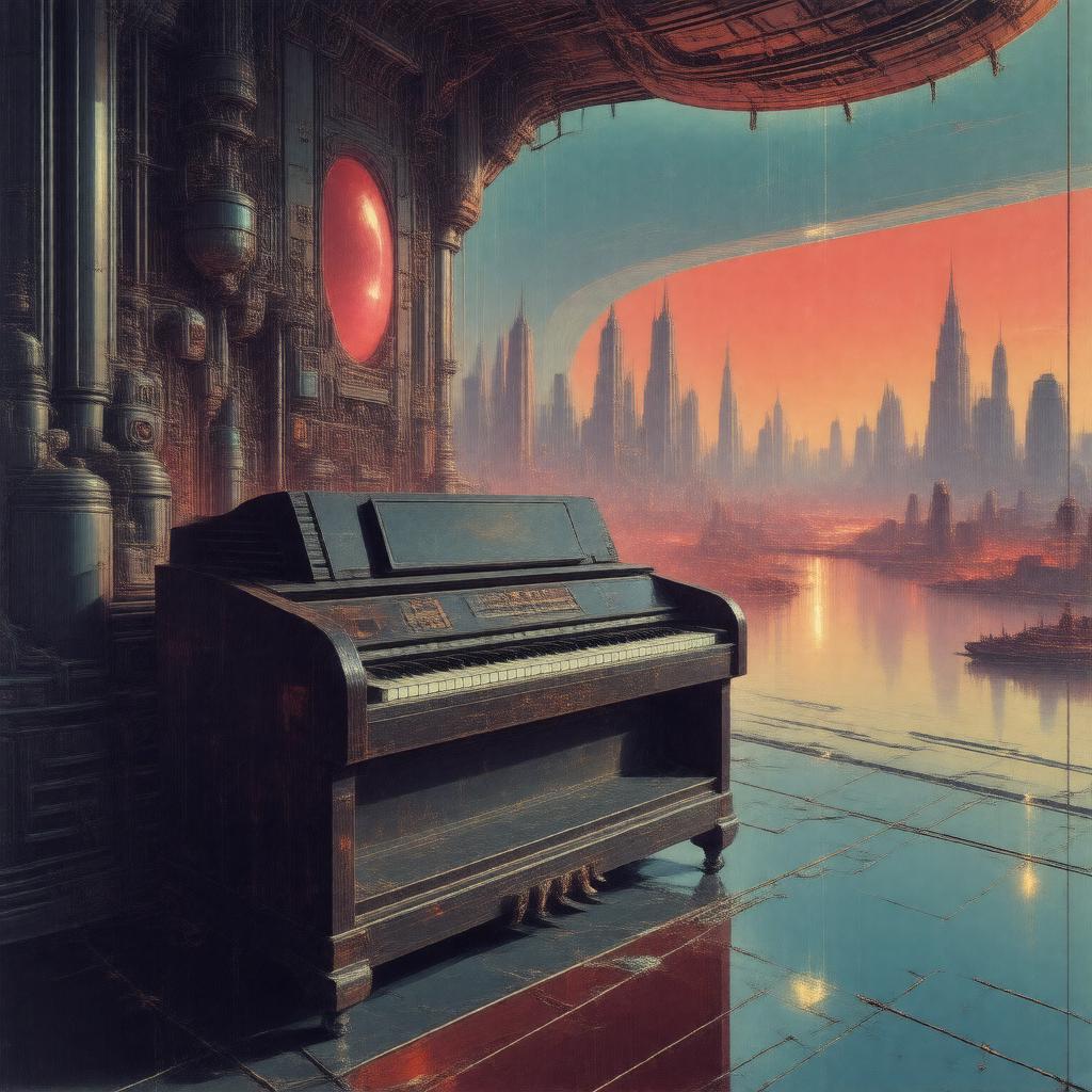 Click to view larger image AI-created image of Player Piano