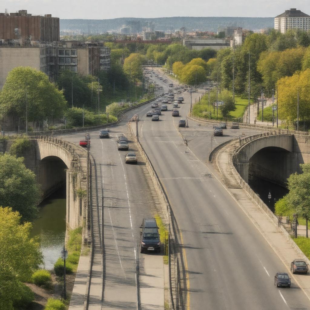 Click to view larger image AI-created image of Plaza Bridge