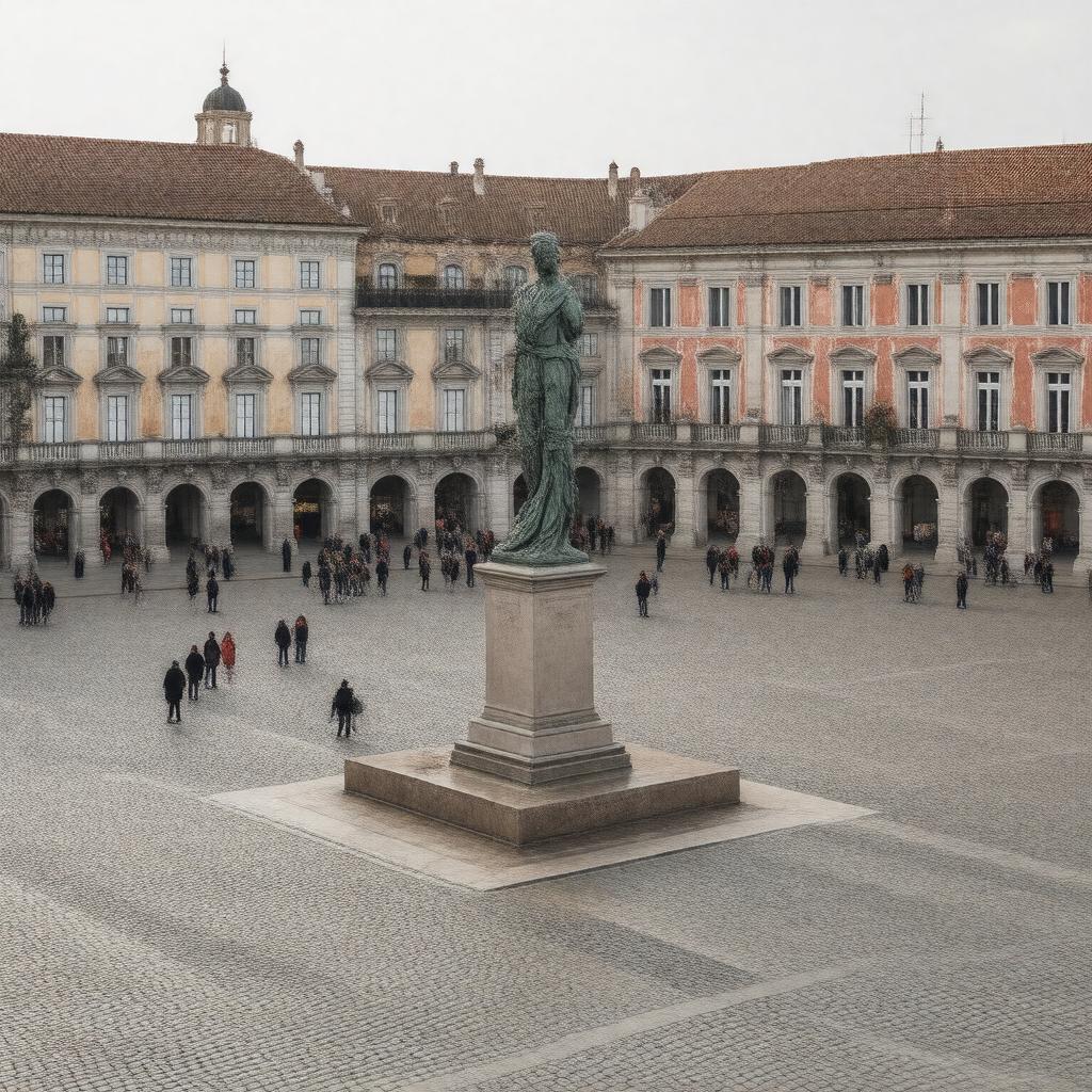 AI-created image of Plaza Mayor