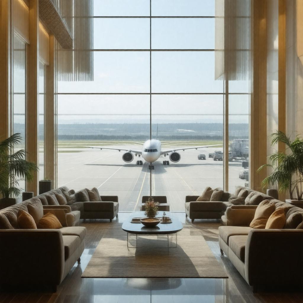 AI-created image of Plaza Premium Lounge