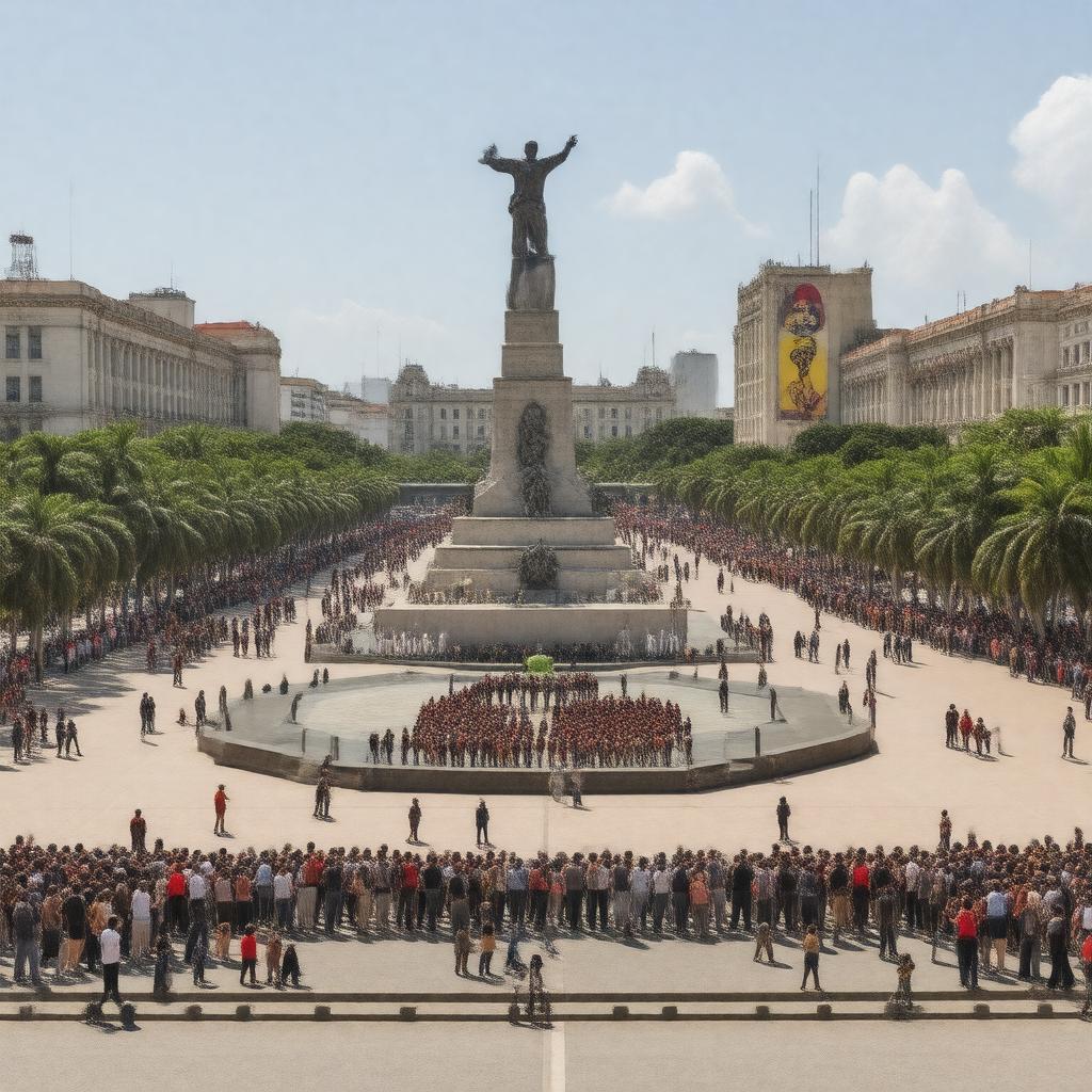 AI-created image of Plaza de la Revolución