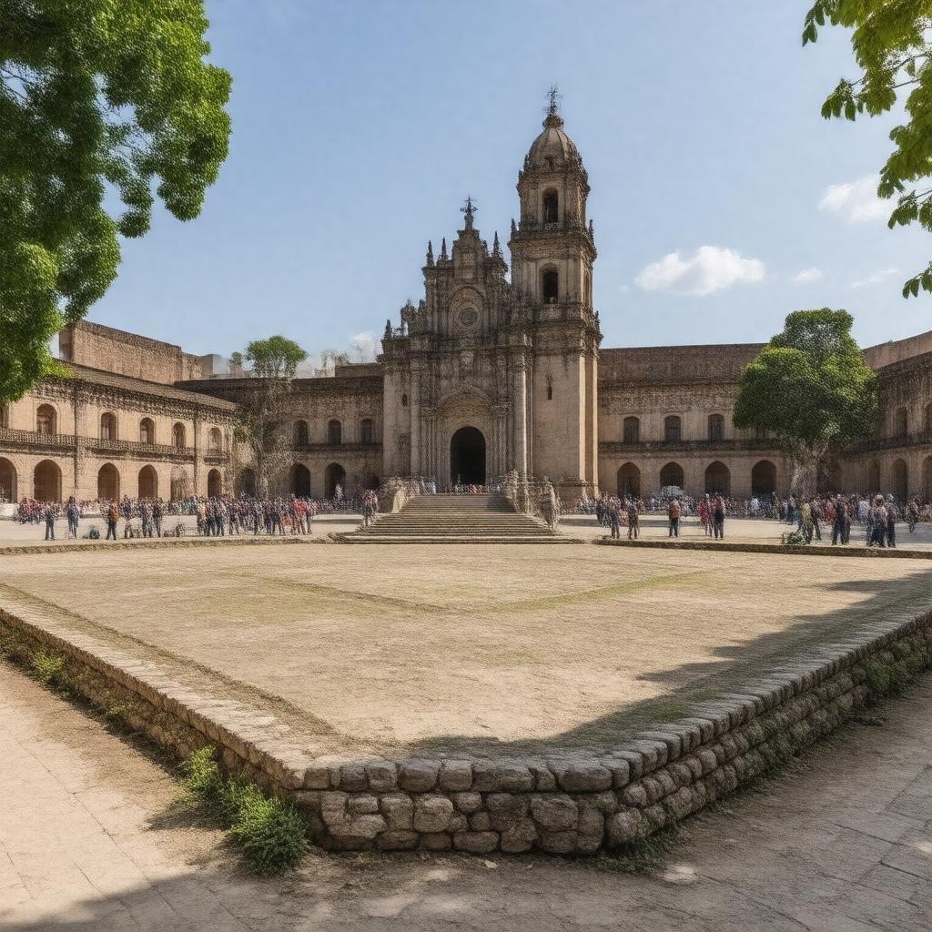 AI-created image of Plaza de las Tres Culturas