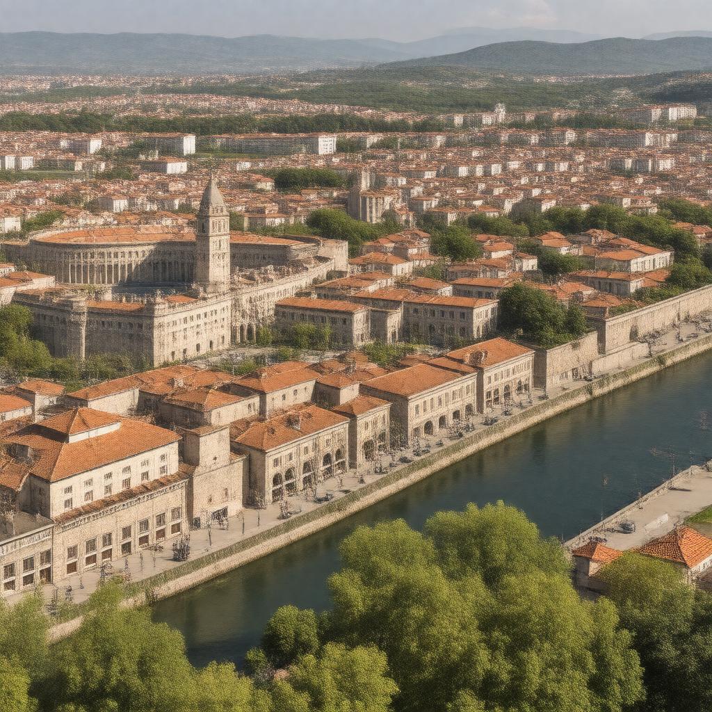 AI-created image of Plovdiv, Bulgaria