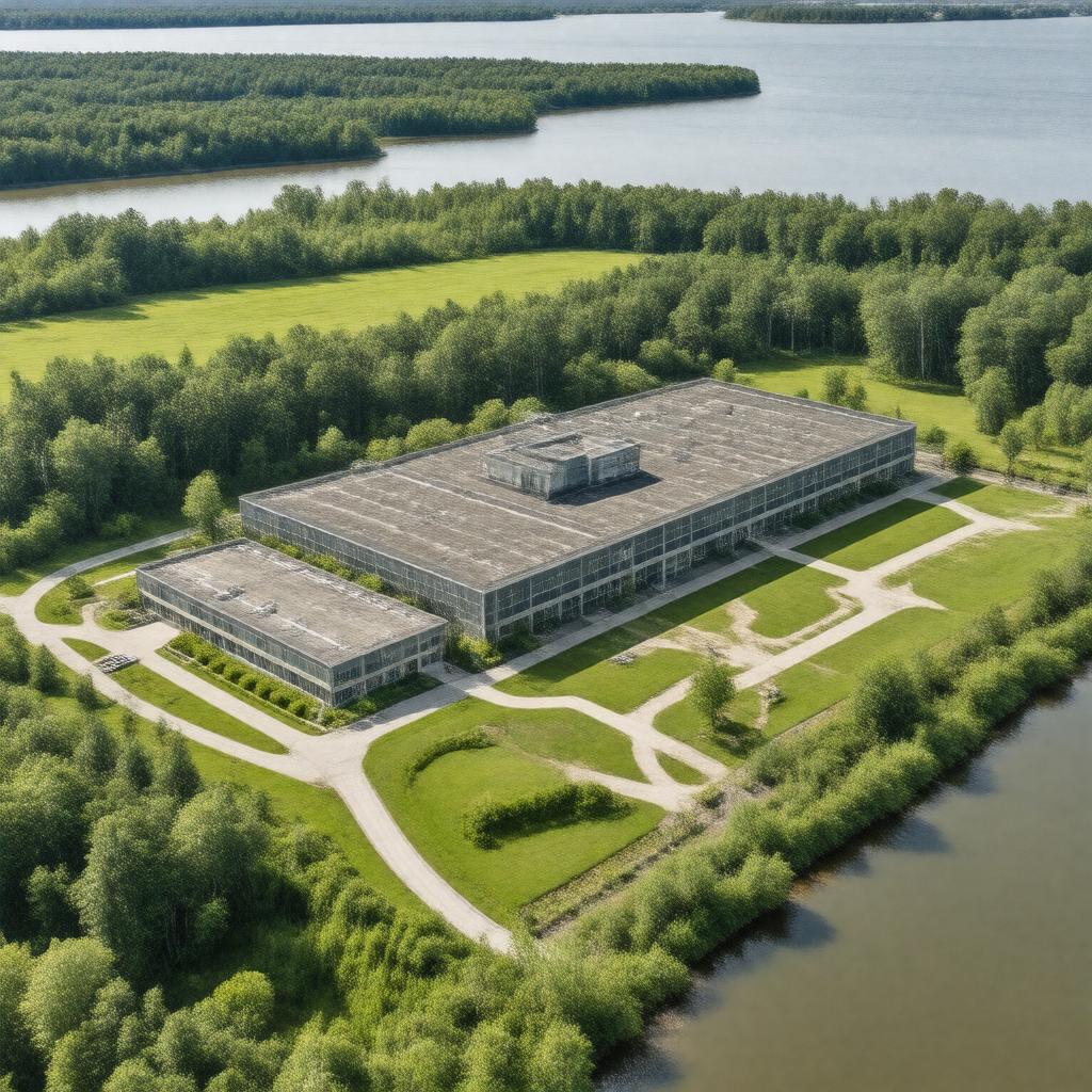 AI-created image of Plum Island Animal Disease Center