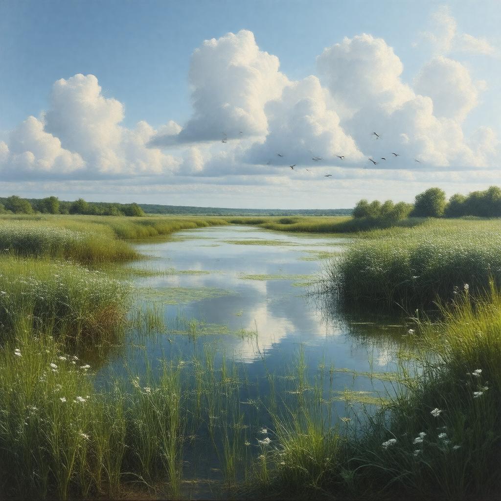 AI-created image of Plum Island Sound