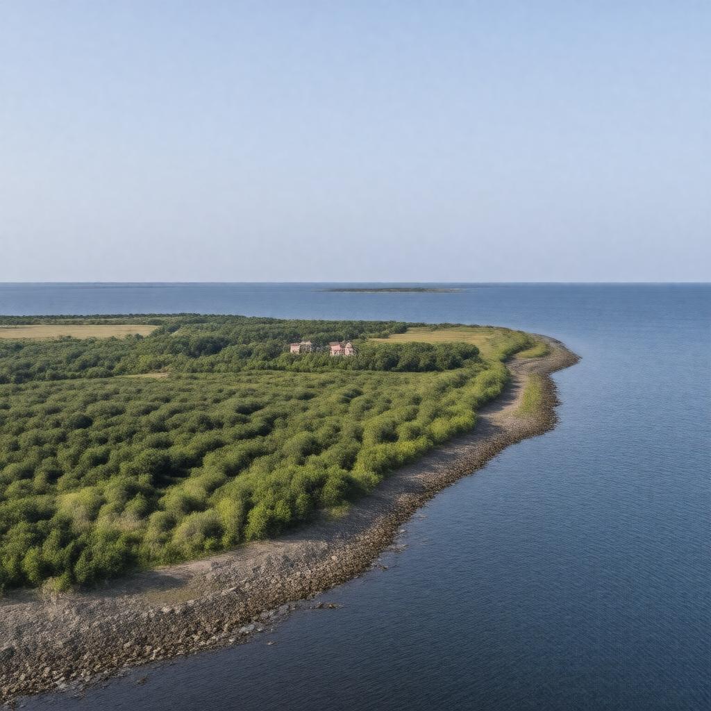 AI-created image of Plum Island
