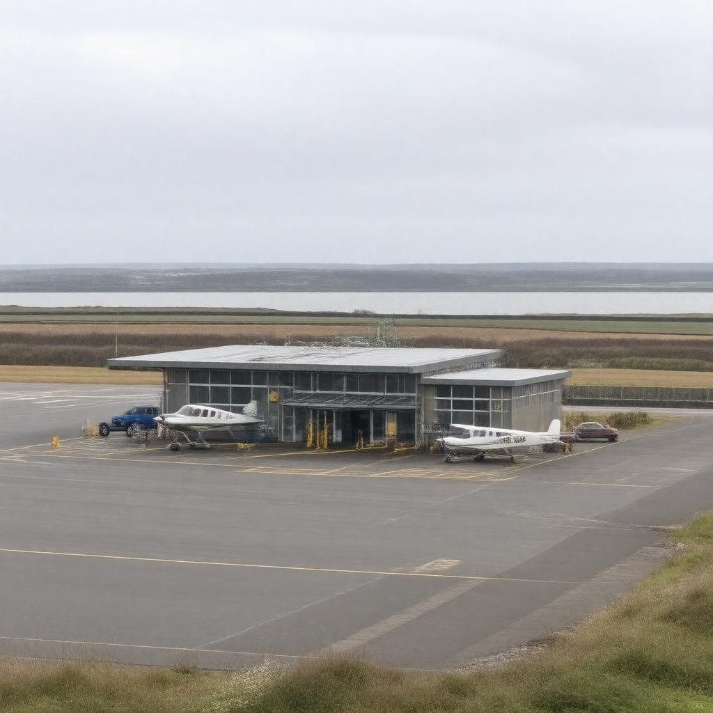 AI-created image of Plymouth City Airport