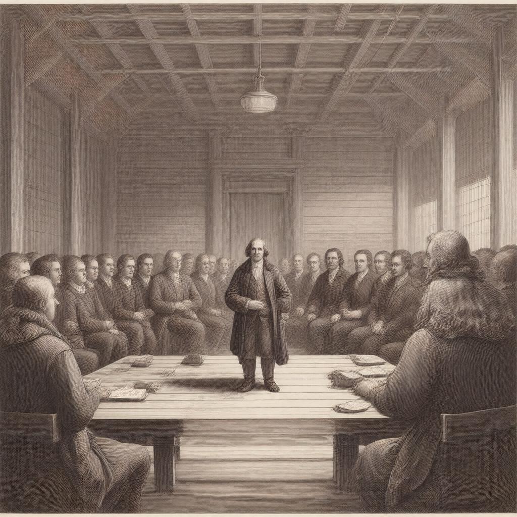 AI-created image of Plymouth Colony government