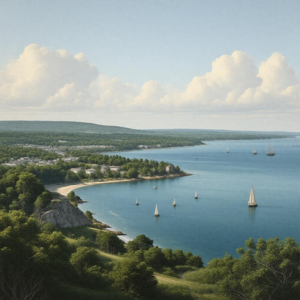 AI-created image of Plymouth County, Massachusetts