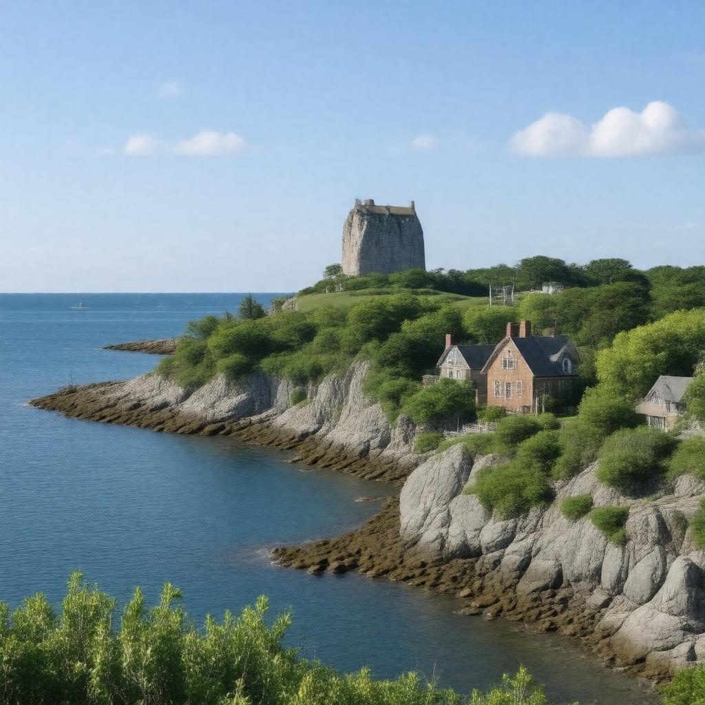 AI-created image of Plymouth, Massachusetts, United States