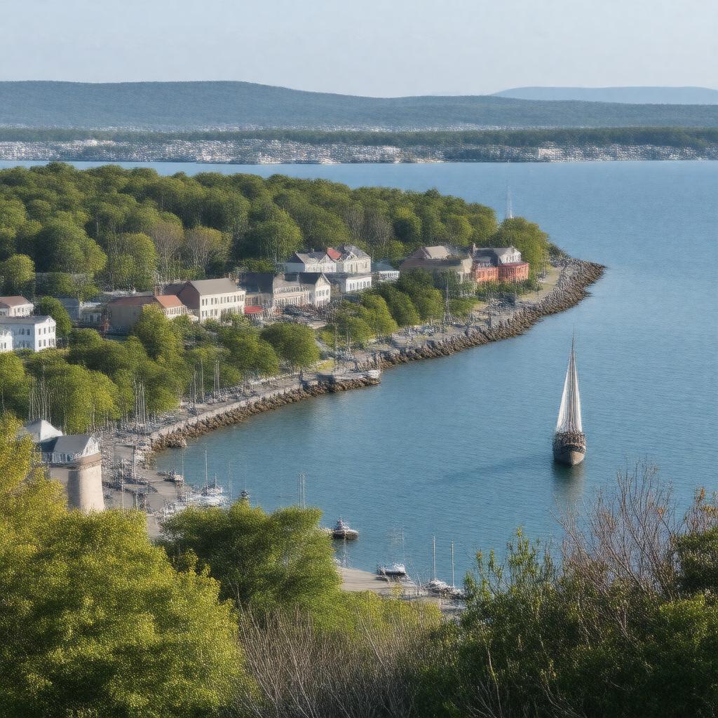 AI-created image of Plymouth, Massachusetts