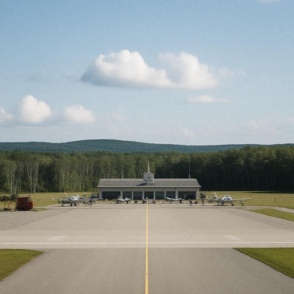 AI-created image of Plymouth Municipal Airport