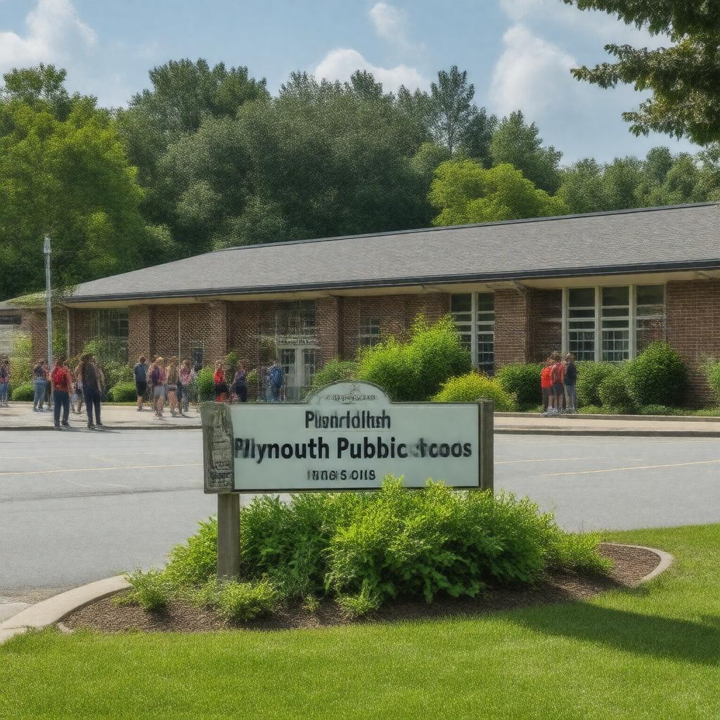 AI-created image of Plymouth Public Schools