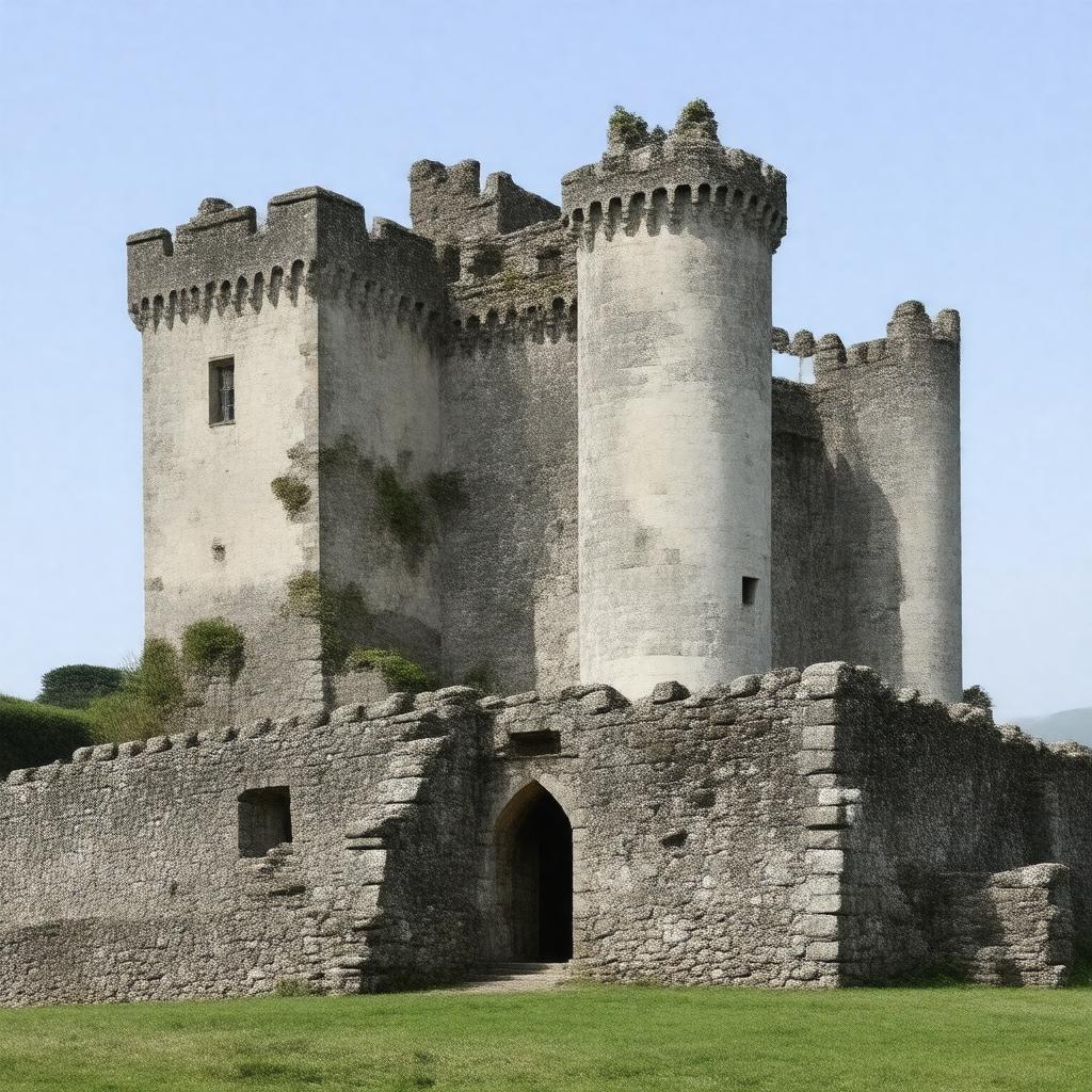 Click to view larger image AI-created image of Plympton Castle