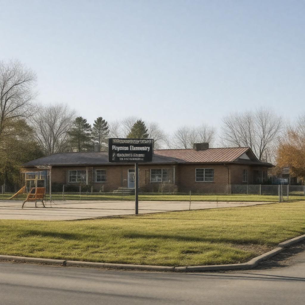 AI-created image of Plympton Elementary School