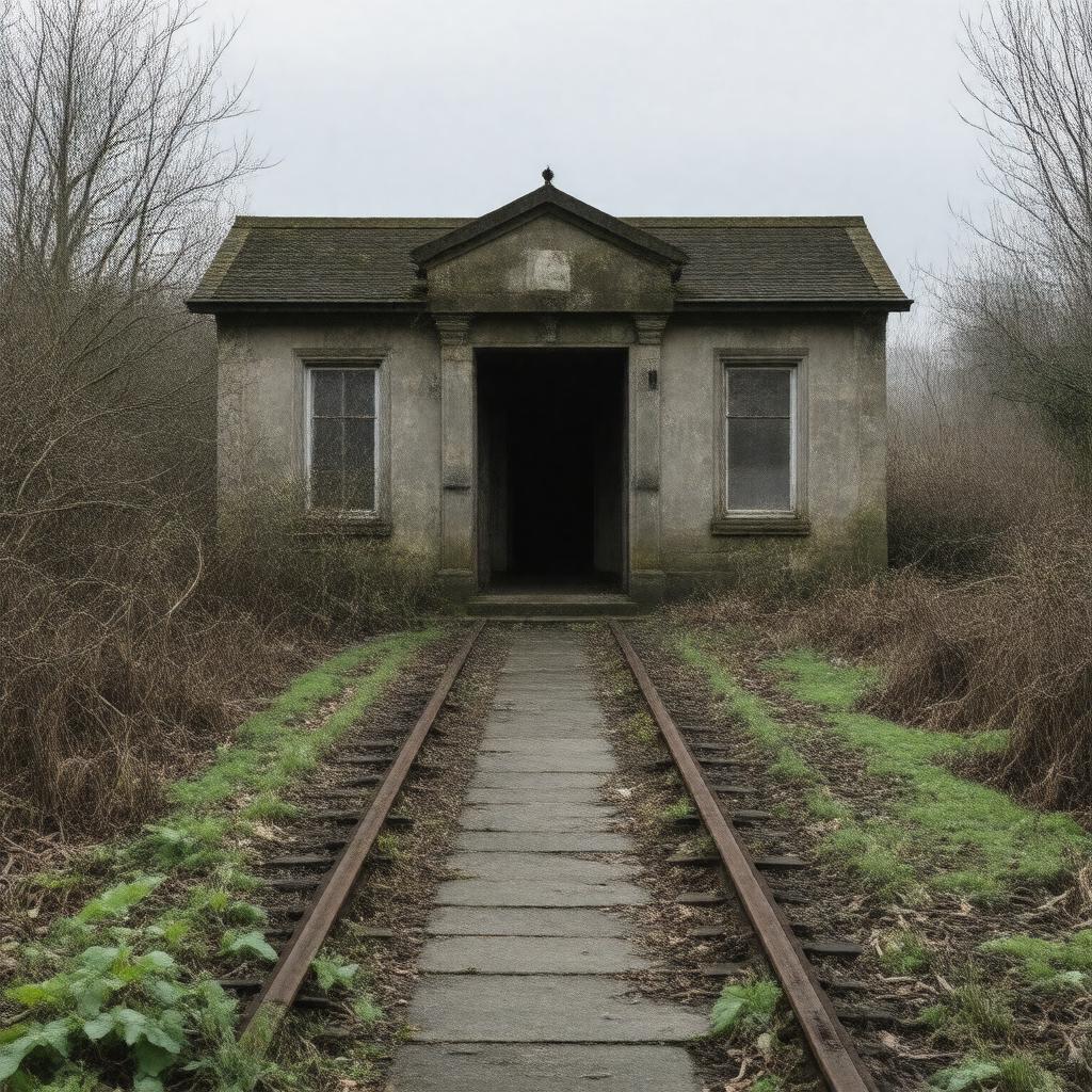 AI-created image of Plympton railway station (closed)