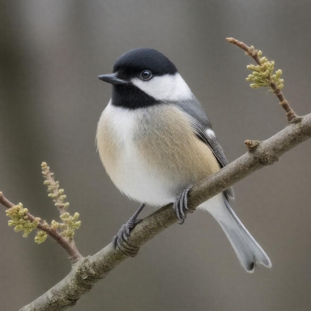 AI-created image of Poecile atricapillus