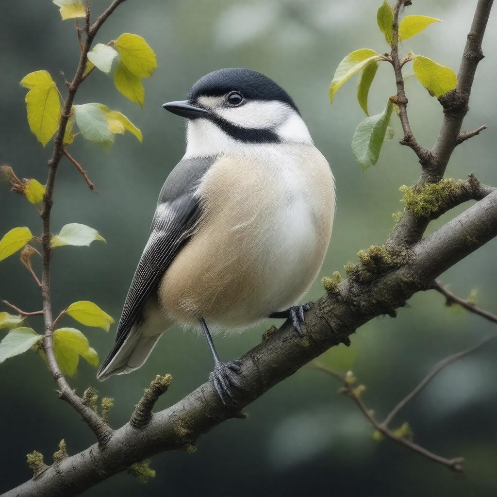 AI-created image of Poecile carolinensis