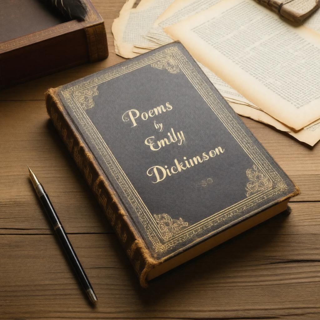 AI-created image of Poems by Emily Dickinson (1890)