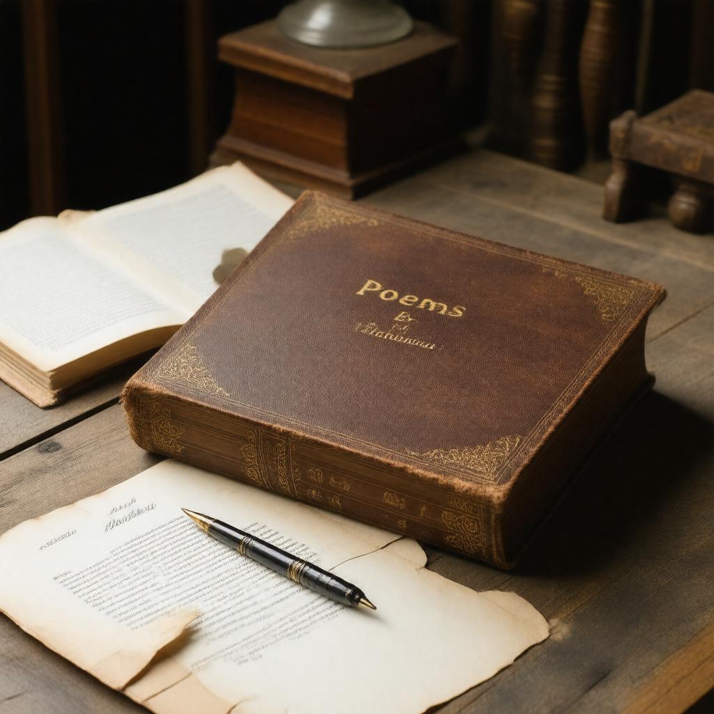 AI-created image of Poems by Emily Dickinson (1896)