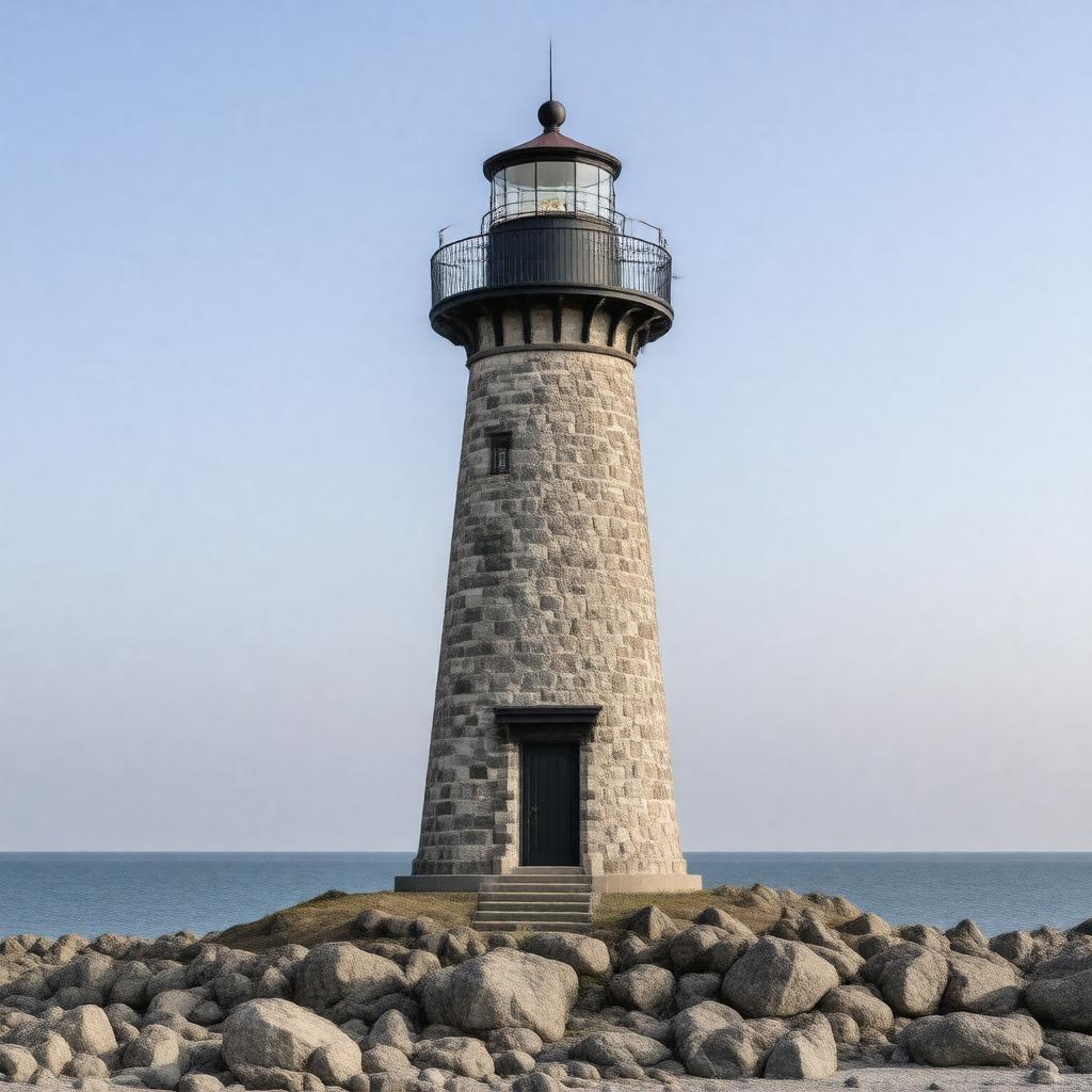 Click to view larger image AI-created image of Point Gammon Light