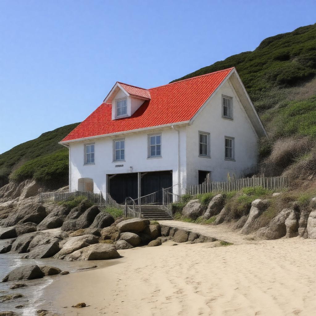 AI-created image of Point Reyes Lifeboat Station