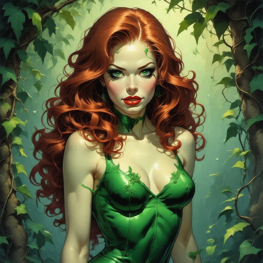 AI-created image of Poison Ivy