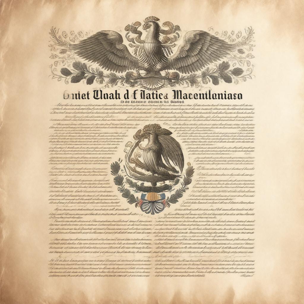 AI-created image of Political Constitution of the United Mexican States