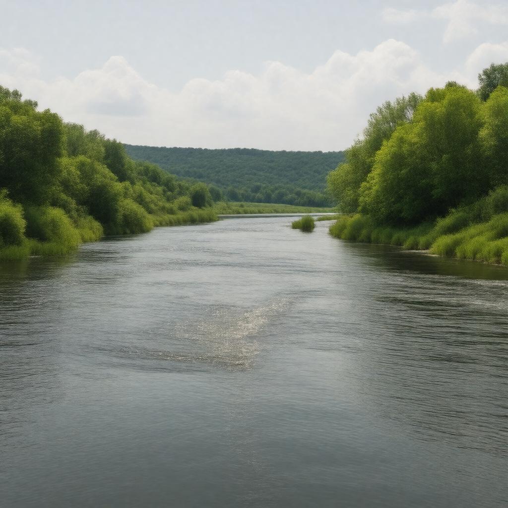 AI-created image of Pomme de Terre River