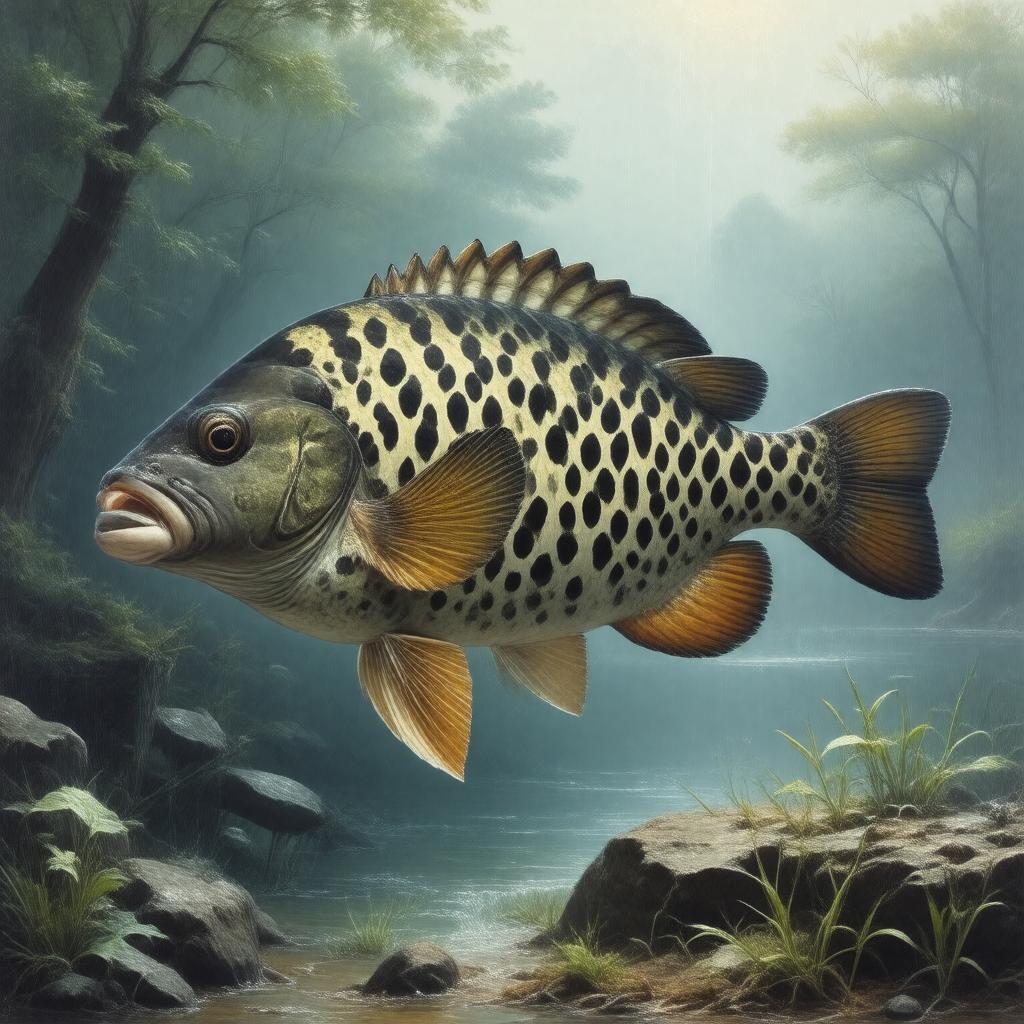 AI-created image of Pomoxis nigromaculatus