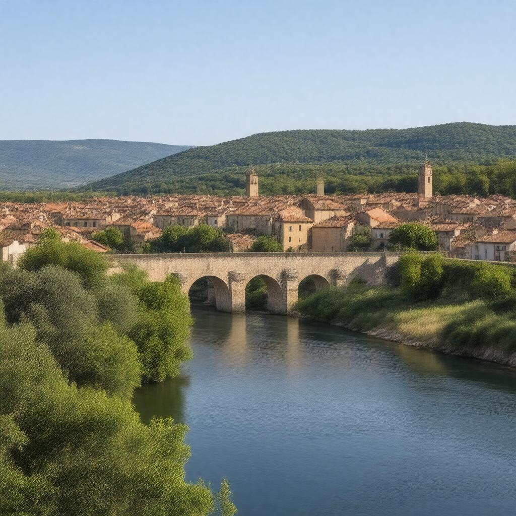 AI-created image of Pont-Saint-Esprit, France