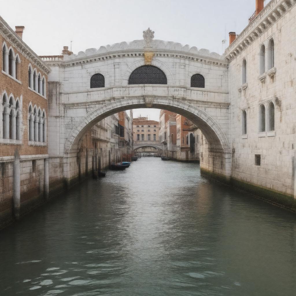 AI-created image of Ponte dei Sospiri