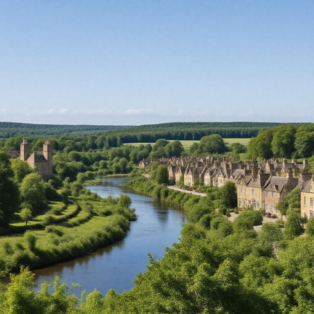 AI-created image of Ponteland, England