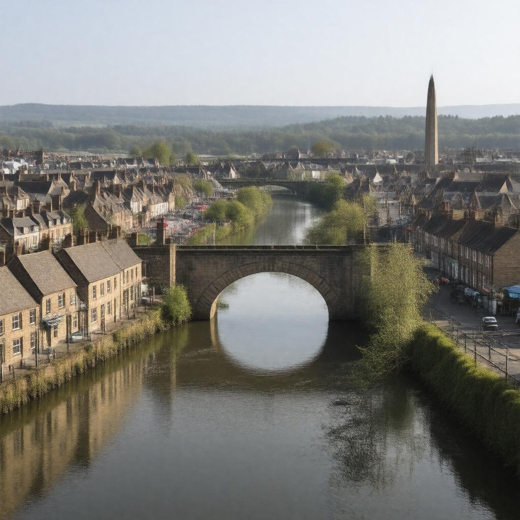 AI-created image of Pontypridd