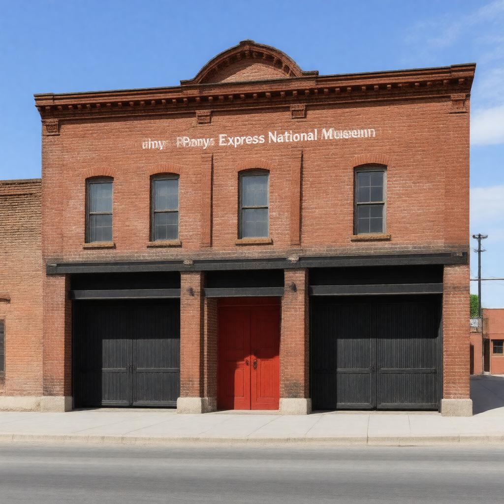 Click to view larger image AI-created image of Pony Express National Museum