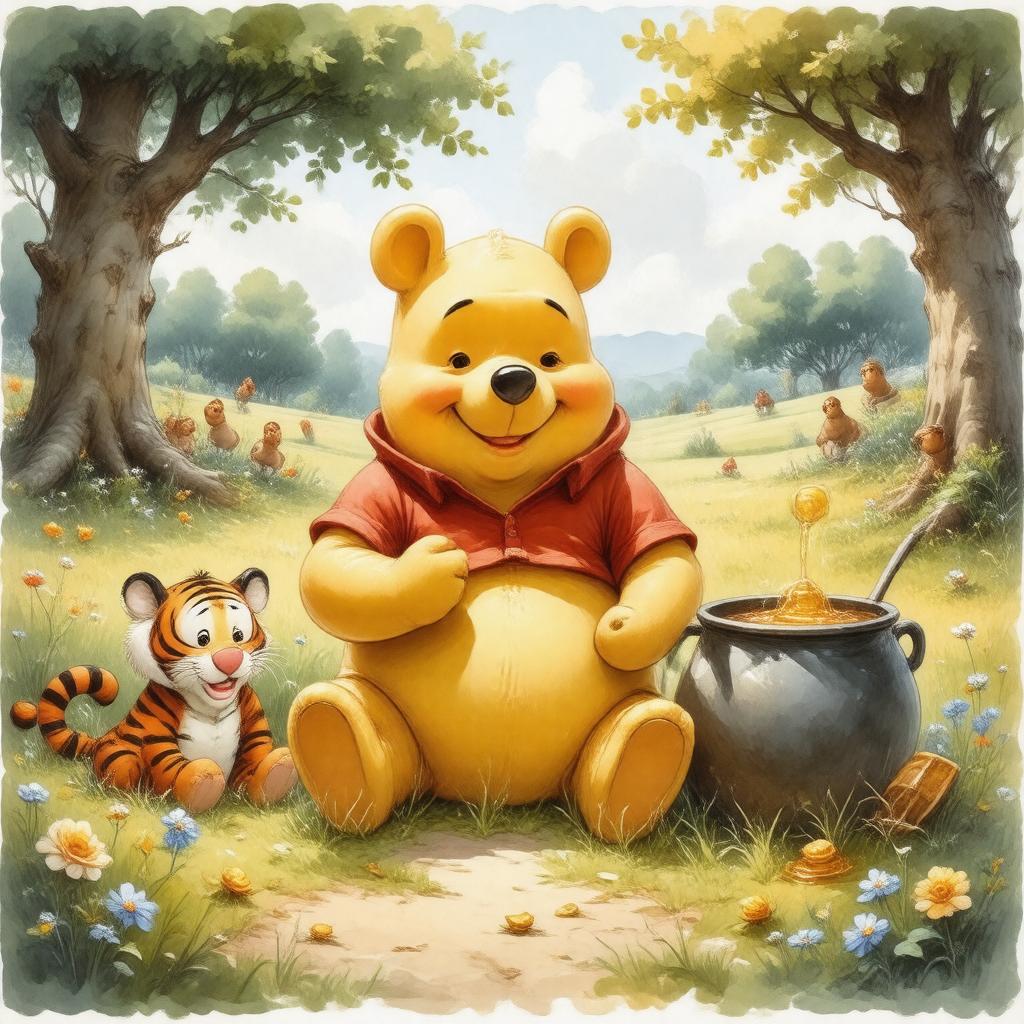 AI-created image of Pooh Bear