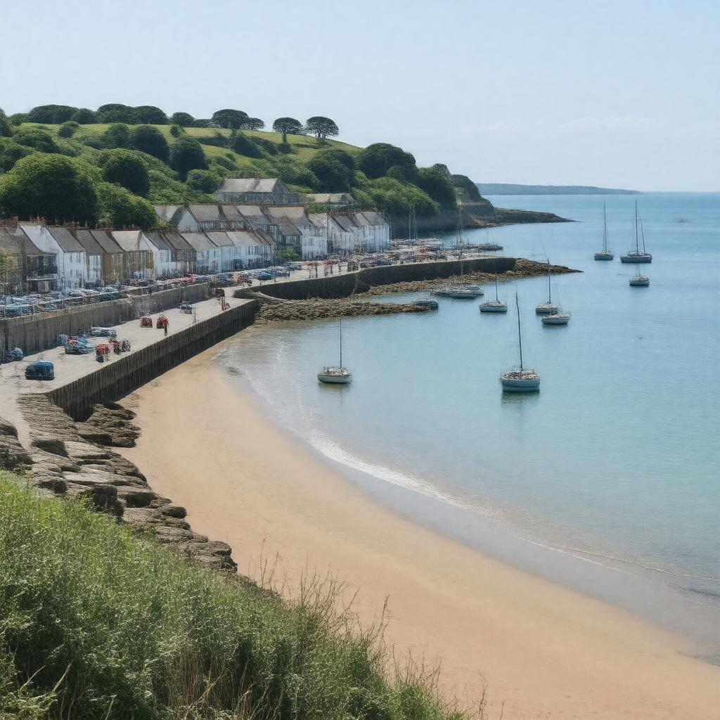 AI-created image of Poole, Dorset, England