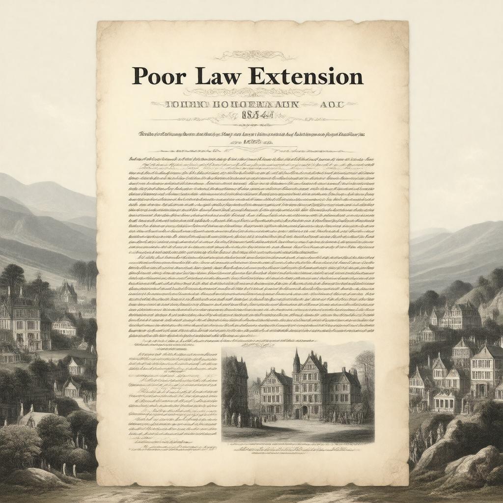 AI-created image of Poor Law Extension Act 1847