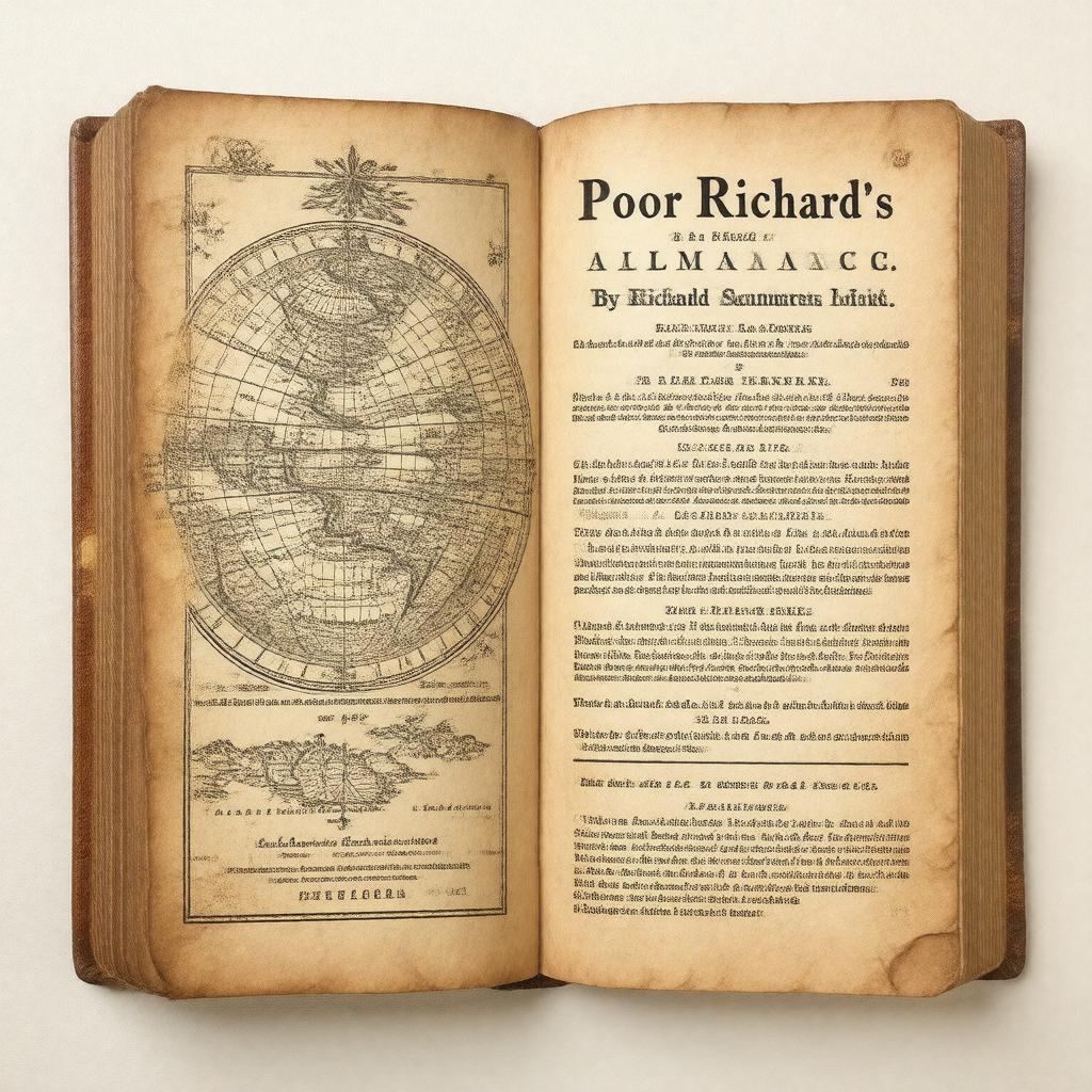 AI-created image of Poor Richard's Almanack