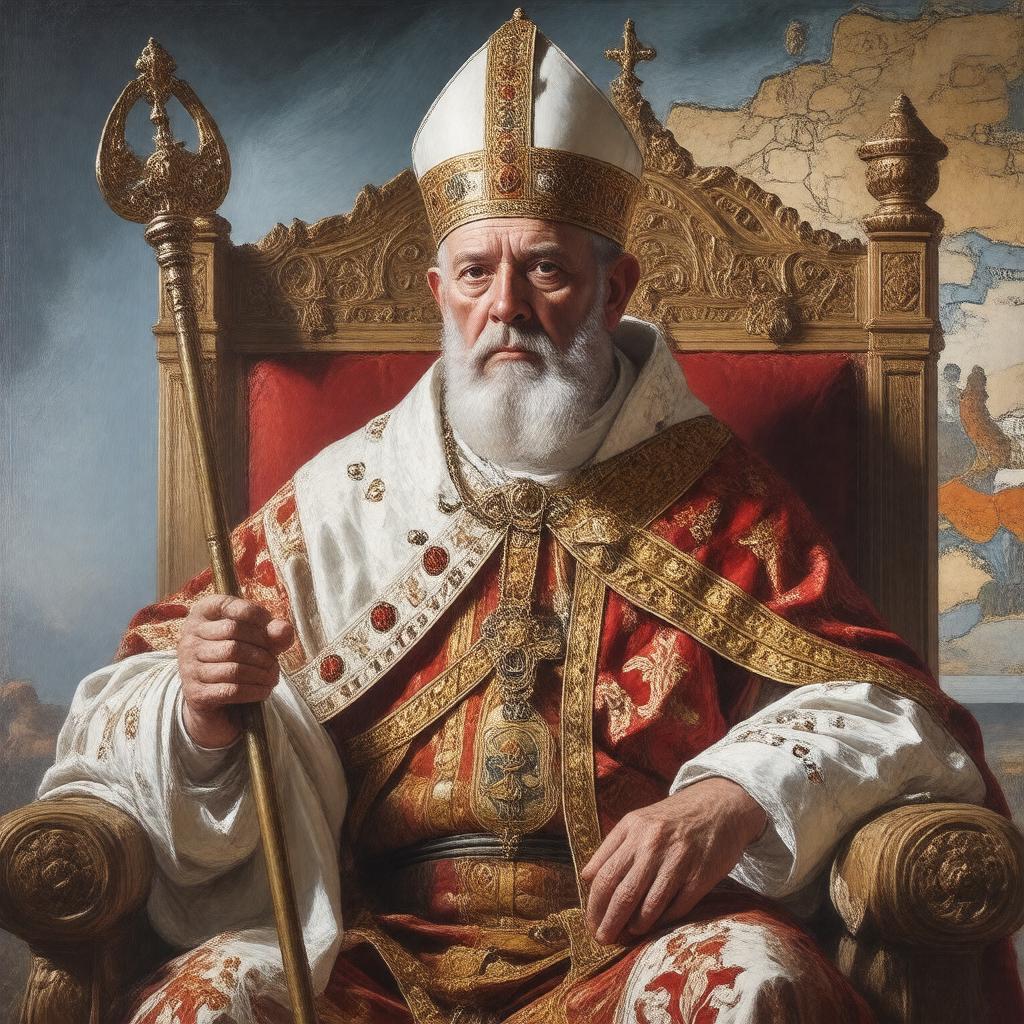 AI-created image of Pope Adrian IV