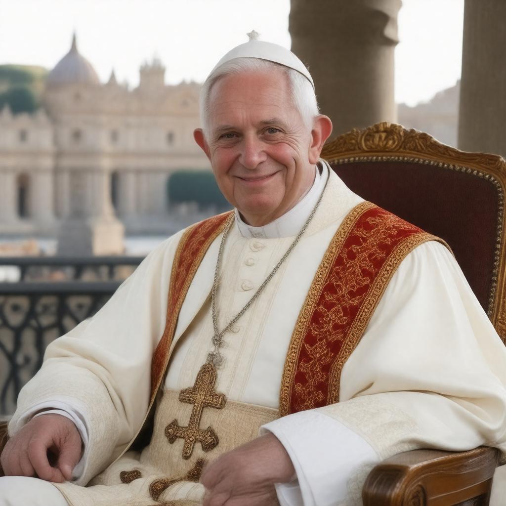 AI-created image of Pope Benedict XVI